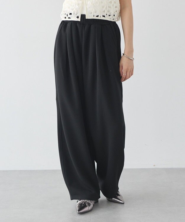 earth music&ecology イージーコクーンパンツ Black