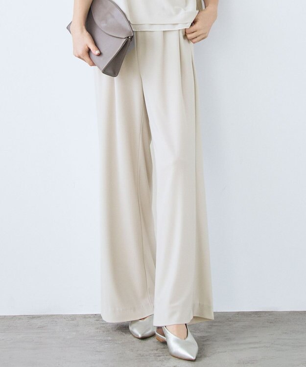 自由区 【カタログ掲載】ストレッチアムンゼンワイド パンツ ベージュ