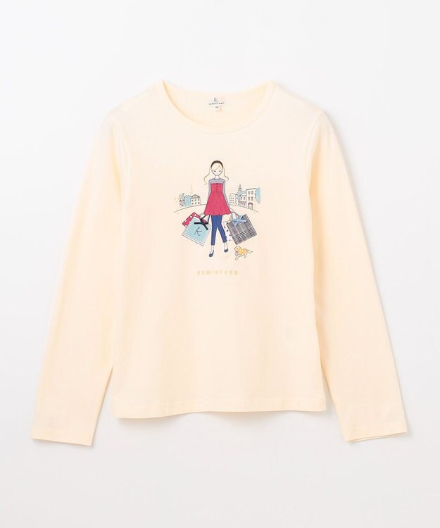 組曲 KIDS 【110-140㎝】Shopping Paris Tシャツ エクリュ