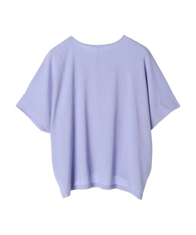 Green Parks 裾タック表面カットプルオーバー Purple