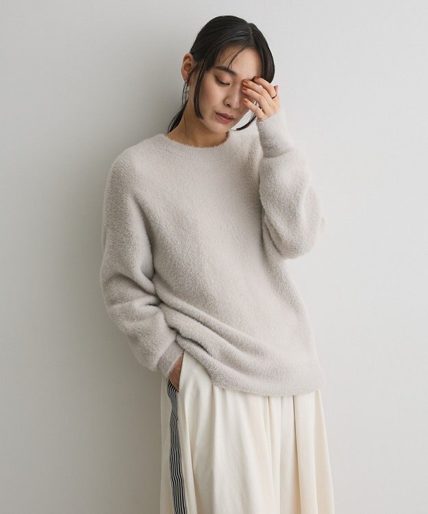 CRAFT STANDARD BOUTIQUE ファーライクニットチュニック Light Gray