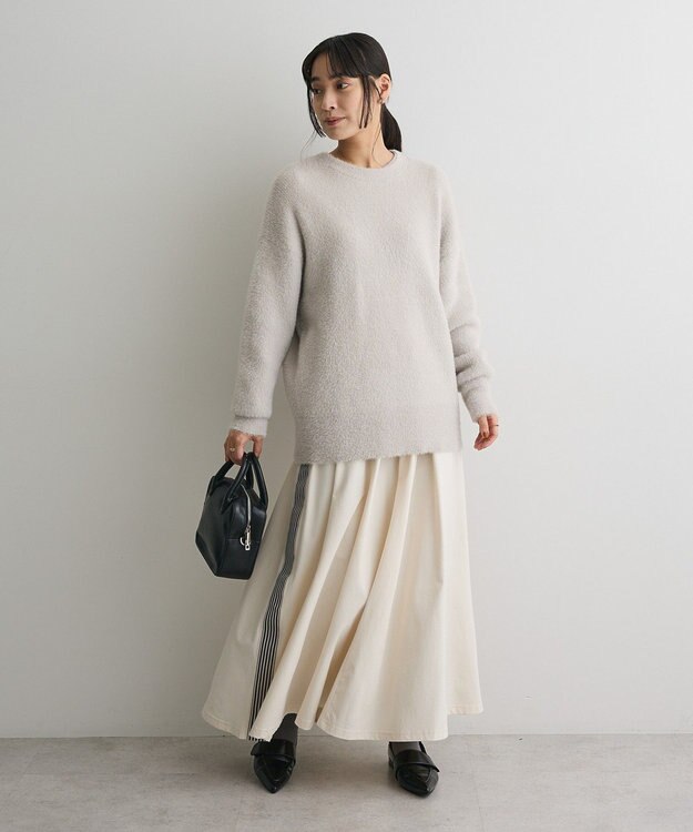 CRAFT STANDARD BOUTIQUE ファーライクニットチュニック Light Gray