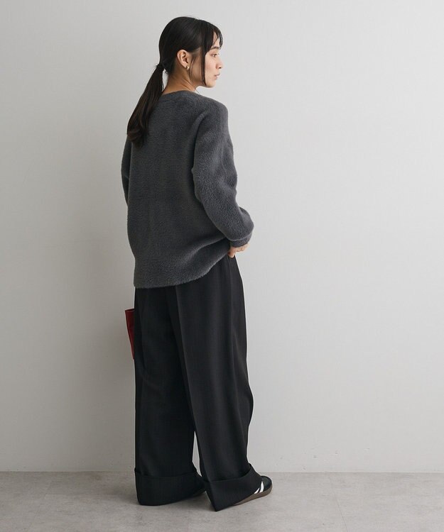 CRAFT STANDARD BOUTIQUE ファーライクニットチュニック Dark Gray