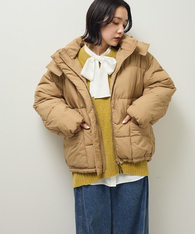 Green Parks リラックスモールニットチュニック Lime Green