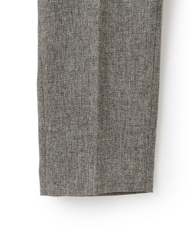 23区 L 【洗える/セットアップ対応】ウールライクカルゼ テーパード パンツ グレー系