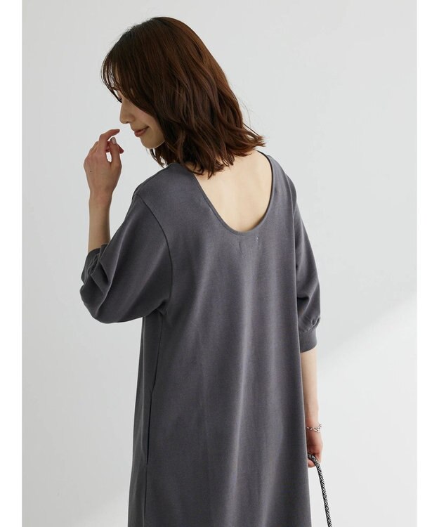 Green Parks ・Ｄｏｕｂｌｅ　Ｆｌａｇｓ　１０ｏｚバルーンソデワンピ Charcoal Gray