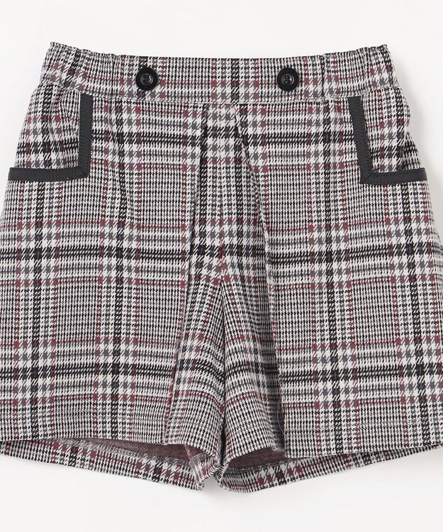 組曲 KIDS 【110-140㎝】レディチェック キュロット モノトーン