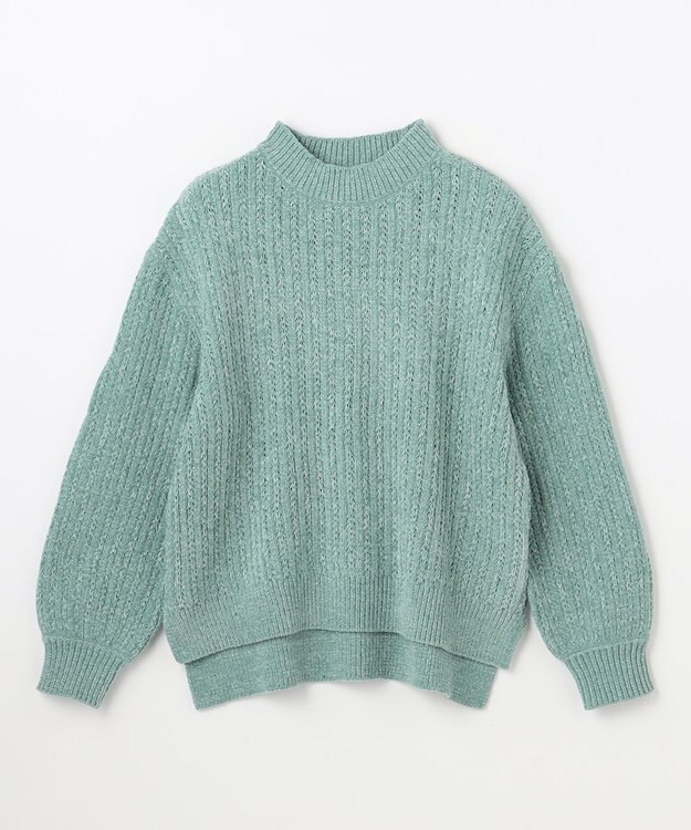 ANY レーシーモールニット ミント