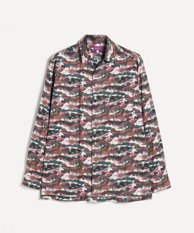 LIBERTY. ルーカス メンズ シャツ ブラウン