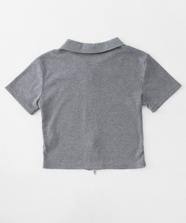 WEGO ロゴダブルZIPトップ 杢グレー