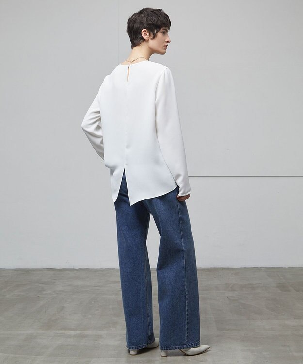 BEIGE， 【洗える】VICTOR / ワイドデニムパンツ Indigo