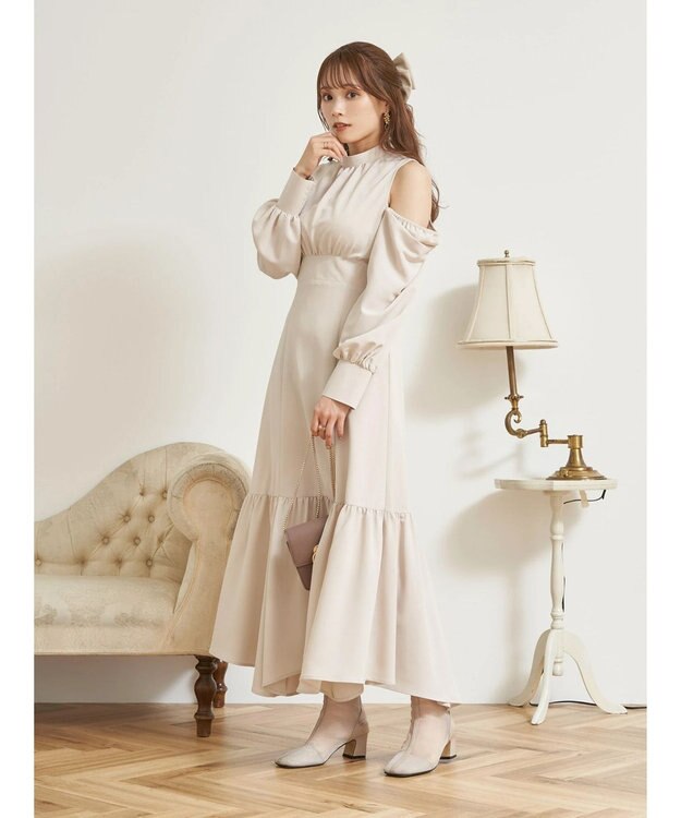 earth music&ecology ２ＷＡＹショルダーワンピース Light Beige