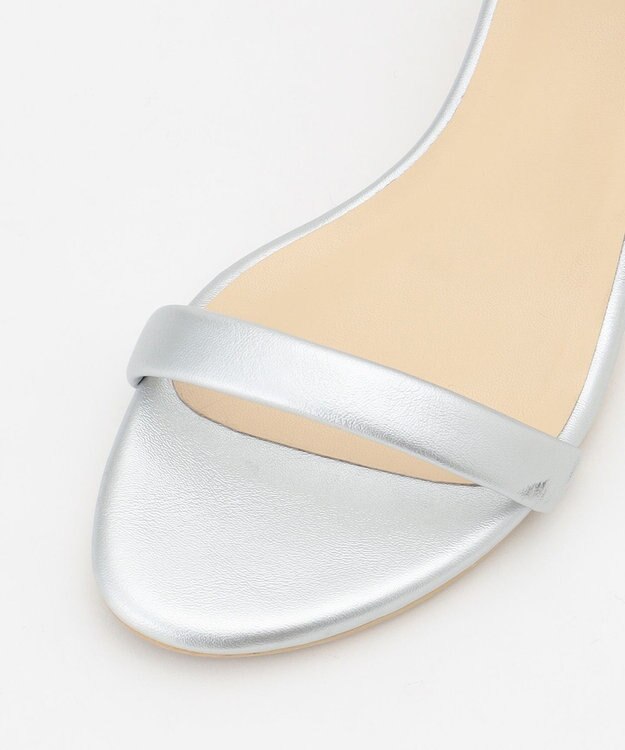 ANY SIS 【WEB・一部店舗限定】ラインベルトヒール サンダル シルバー