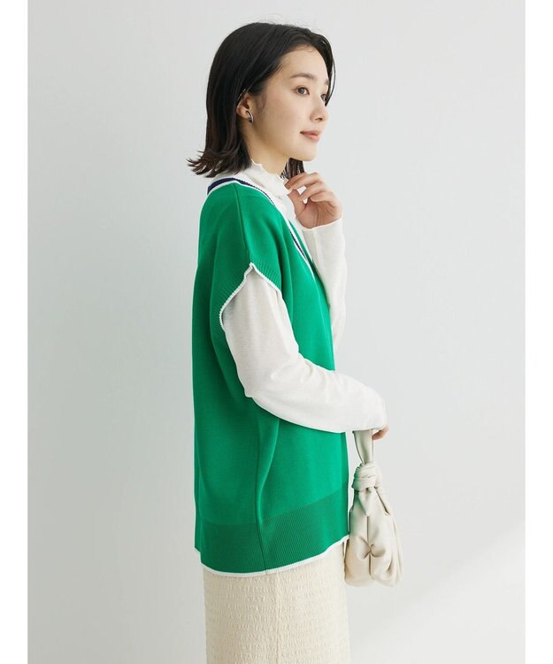 Green Parks チルデンニットベスト Green