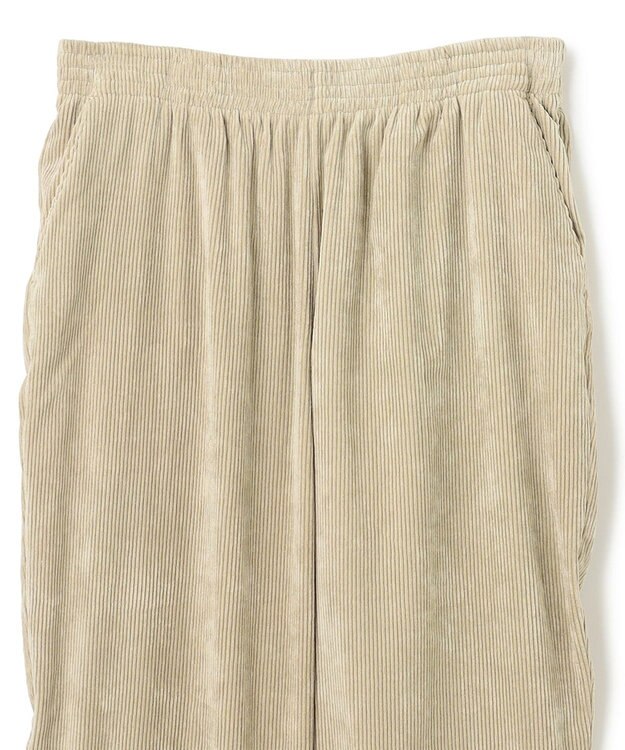 UNFILO MENS 【男女兼用】リラックス コーデュロイ ギャザーパンツ ベージュ