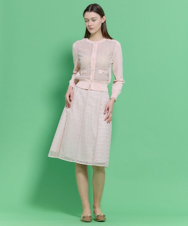 TOCCA CRYSTAL LABYRINTH カーディガン ピンク系