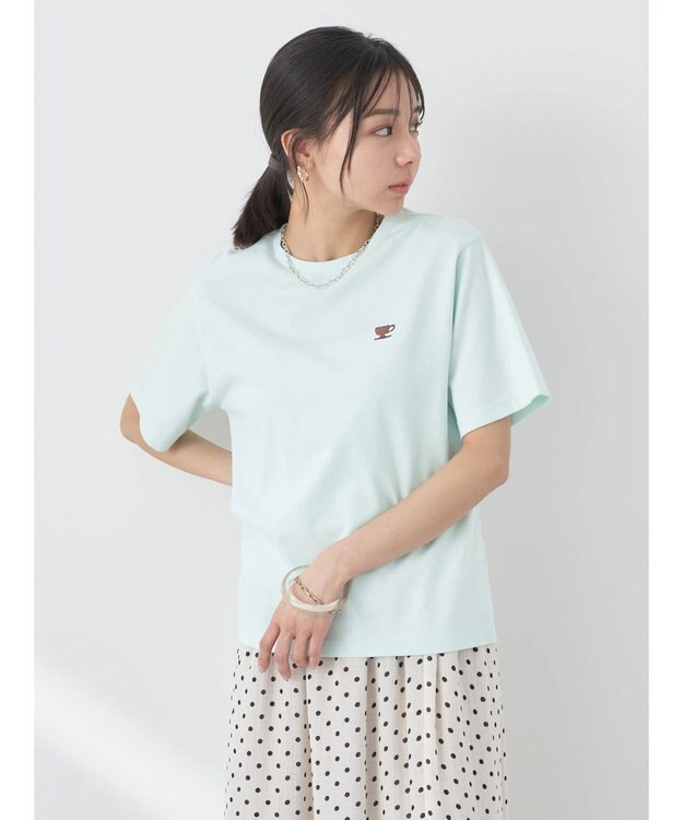 earth music&ecology レトロ喫茶プリントＴｅｅ Mint