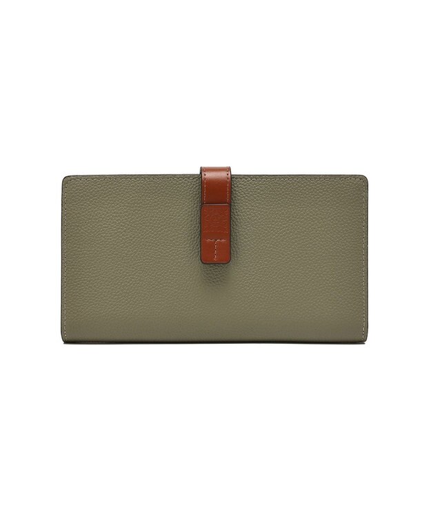 style code 【PADMA/パドマ】ベルトデザイン　シュリンクレザー薄マチ長財布 オリーブ