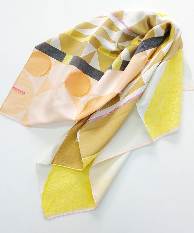 POLS 【長濱ねるさん着用】キュプラスカーフ オレンジ