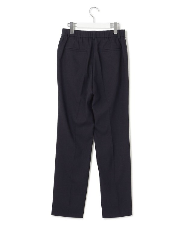 23区 【セットアップ対応/洗える】アイアスマットストレッチ テーパード パンツ ネイビー系