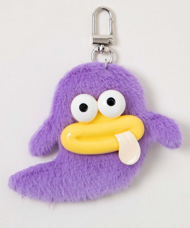 WEGO ミニぺろりんモンスターぬいぐるみキーホルダー パープル