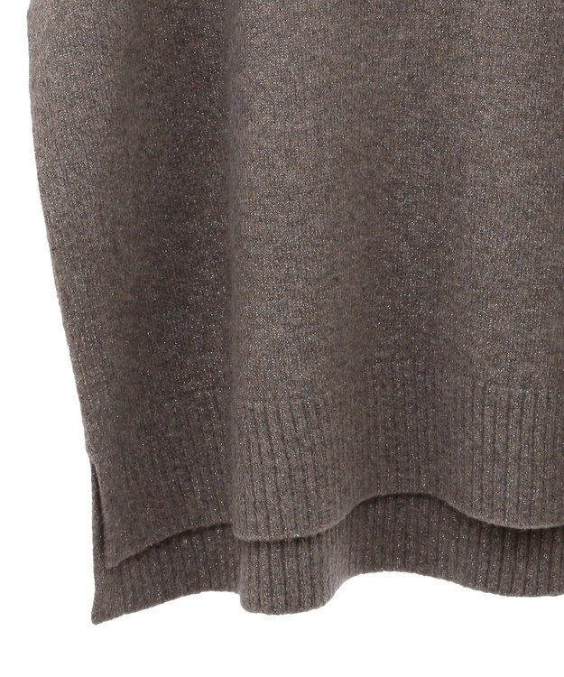 AMERICAN HOLIC ラメ入りＶネックニットベスト Mocha
