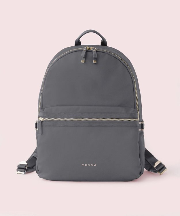 TOCCA 【A4サイズ対応・PCポケット付き】SIDE RIBBON BACKPACK バックパック [新色]ライトグレー系