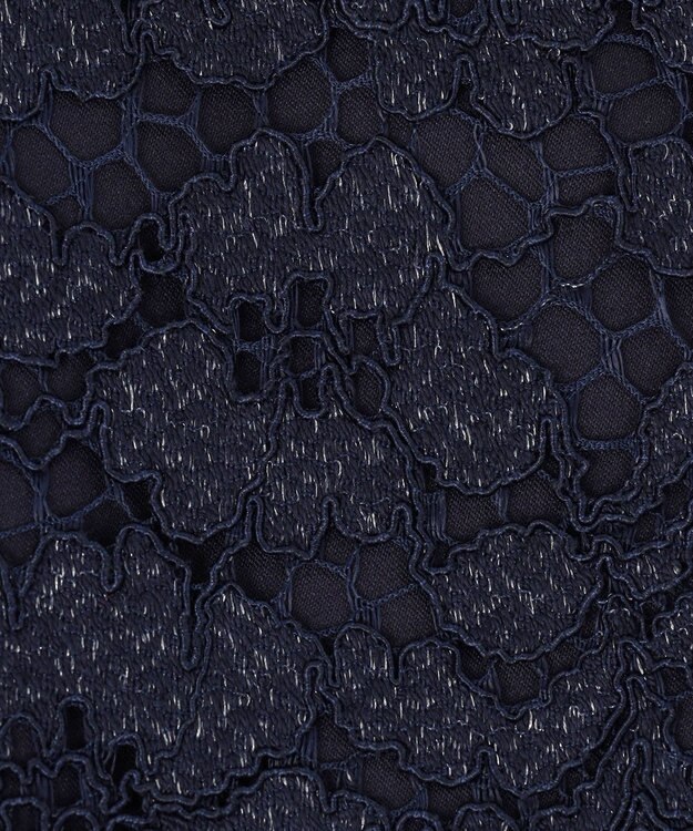 23区 【APPLAUDIR】シャイニーフラワーレース ドレス ネイビー系