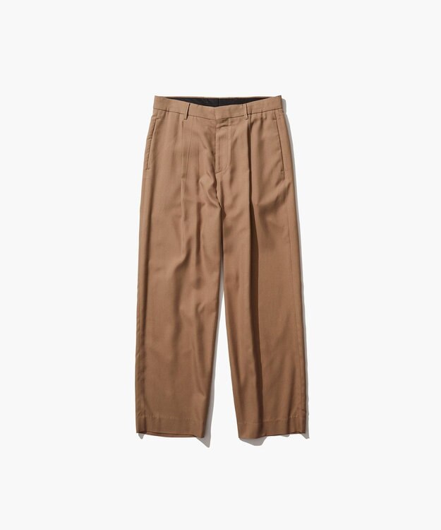 ATON NIDOM SILK | ワイドパンツ - UNISEX CAMEL