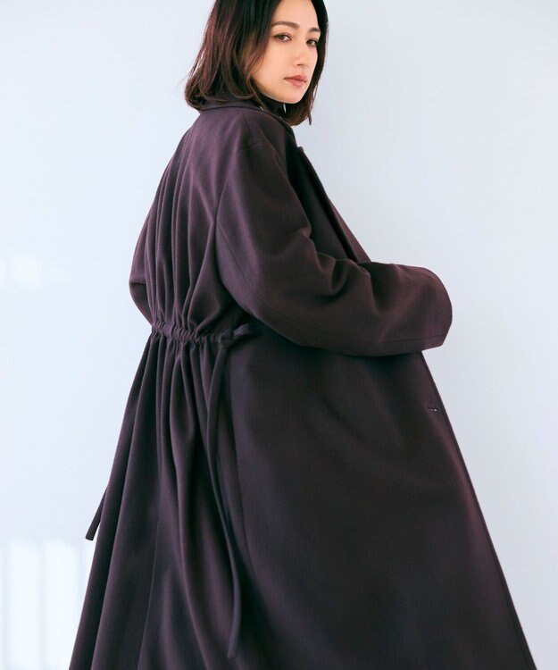 BEIGE， GABELLE / ロング丈チェスターウールコート Bordeaux