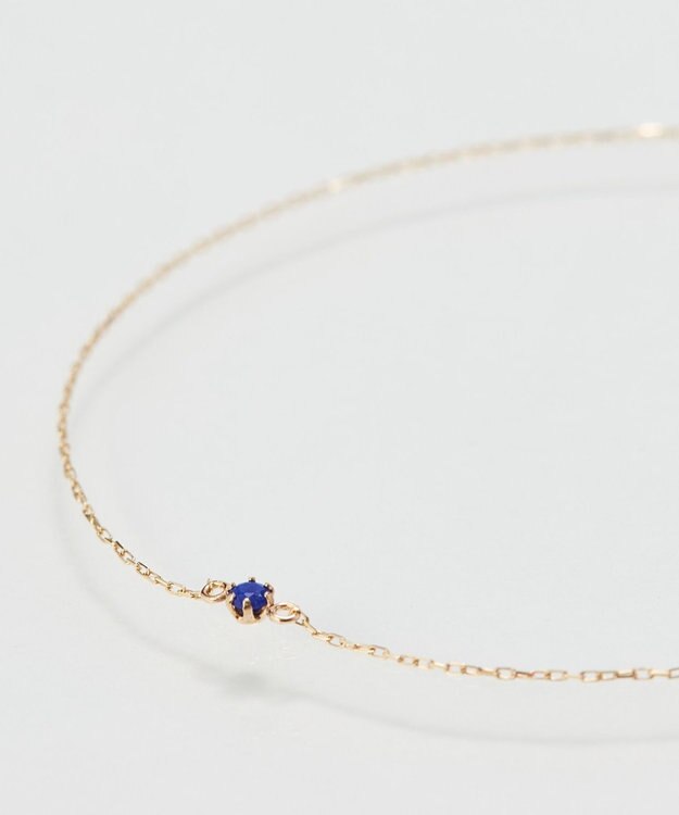 Phoebe 【K10】プチラピスラズリブレスレット　ネイビー/天然石/12月誕生石 ゴールド