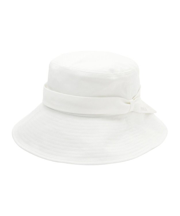 MOONBAT 【洗える】FURLA(フルラ) シャンブレー中つばダウンハット オフホワイト