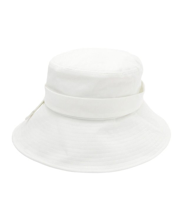 MOONBAT 【洗える】FURLA(フルラ) シャンブレー中つばダウンハット オフホワイト