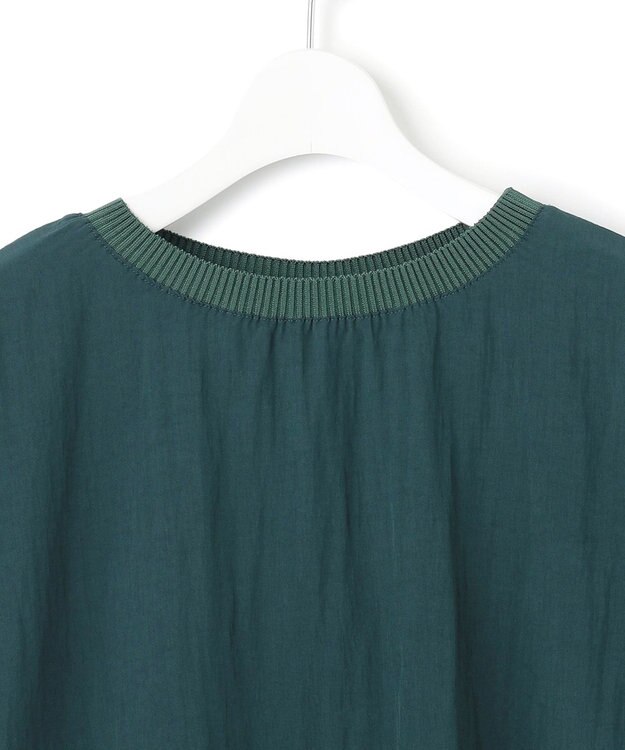 J.PRESS YORK STREET 【WOMEN】ワッシャードルマン ブラウス ダークグリーン系