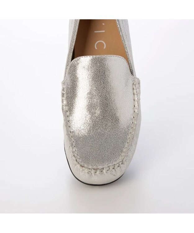 MODE ET JACOMO <D'ICI>プレーンモカシンシューズ シルバー