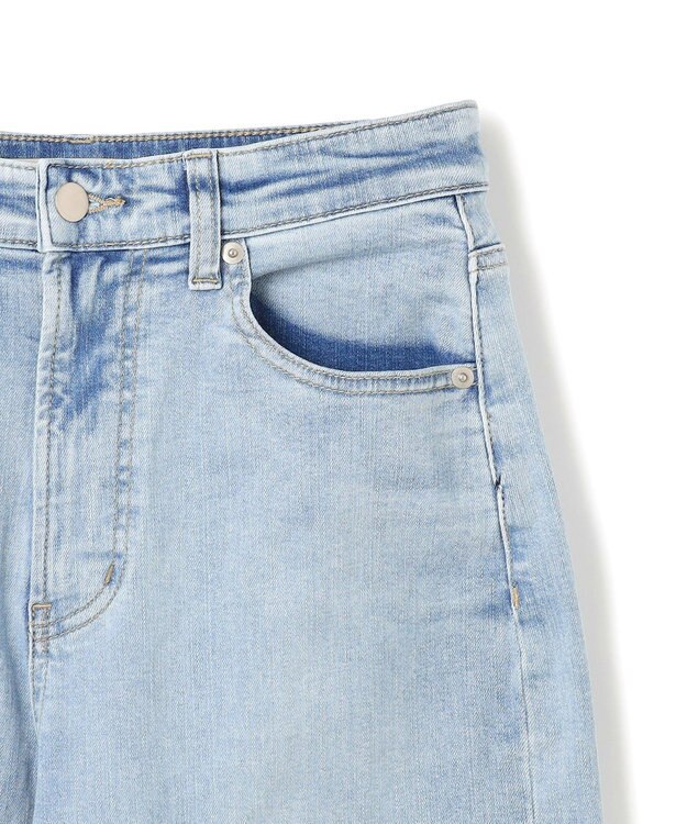 UNFILO 【UNFILO DENIM】撥水 カーブワイドデニム アイスブルー