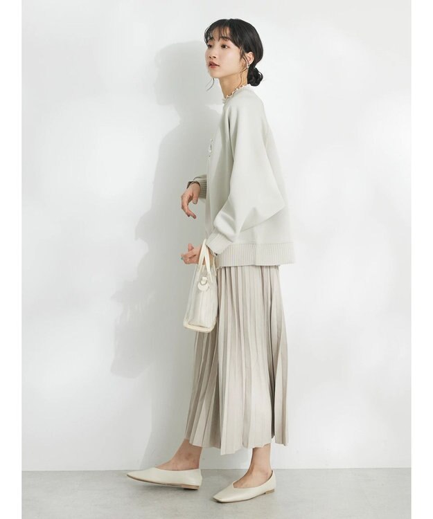 CRAFT STANDARD BOUTIQUE 軽量ボンディングパールロゴプルオーバー Ivory