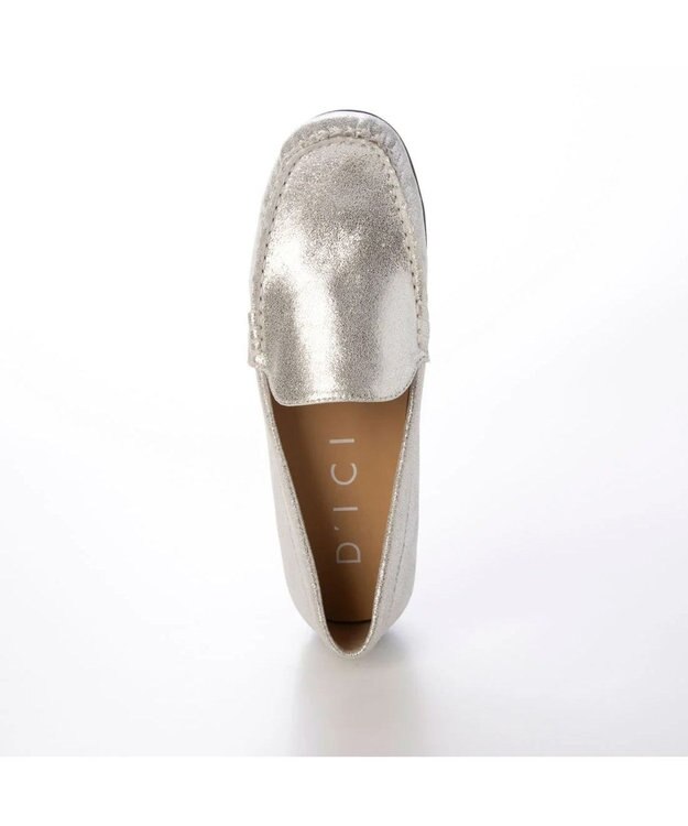 MODE ET JACOMO <D'ICI>プレーンモカシンシューズ シルバー