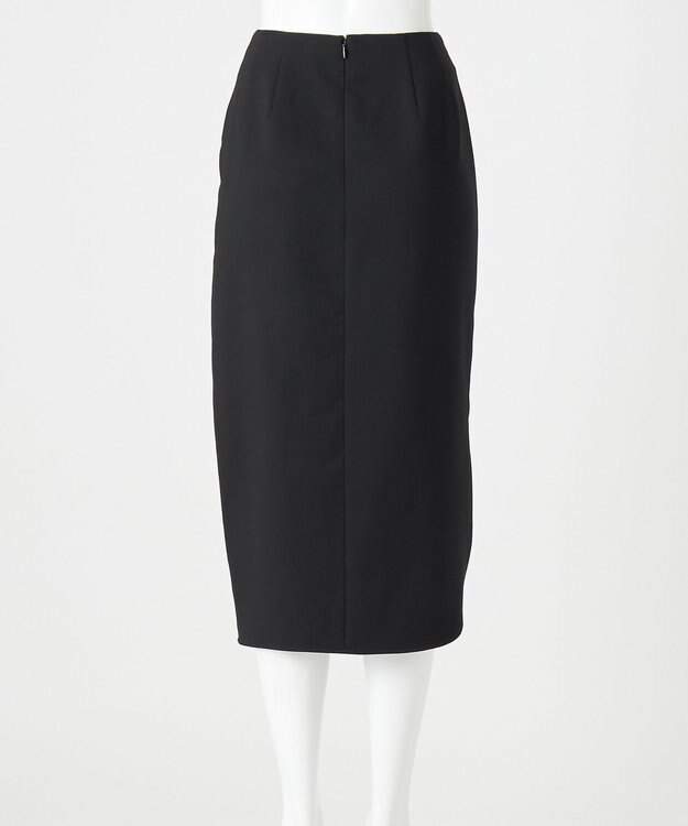 23区 S 【エステータ】ウールダブルクロス  スカート ブラック系