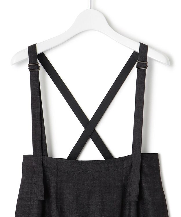 23区 デニムライクシャンブレー Iライン スカート ブラック系