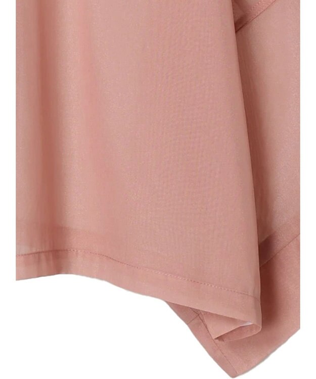 Green Parks ＥＧＯＩＳＴ　５分袖短丈シアーシャツ Pink