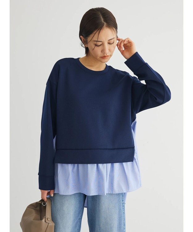 Green Parks ダンボールドッキングプルオーバー Navy