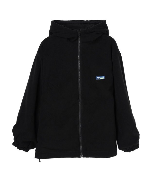 CRAFT STANDARD BOUTIQUE ナイロン×裏フリースリバーシブルブルゾンＬ／Ｓ Black