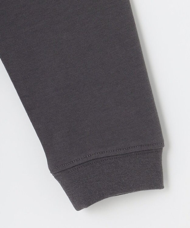 ANY 【UVケア】アソートロゴプリント ロングスリーブTシャツ チャコール×カレッジロゴ