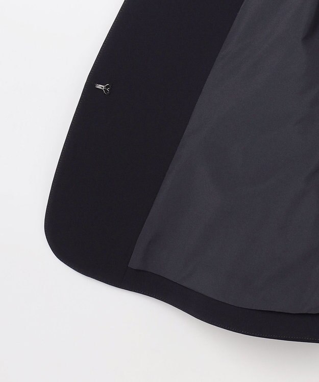 ANY SIS セレモニーダブルクロス クルーカラー ジャケット ネイビー