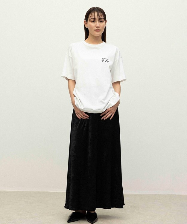 NAVE タブチ×NAVE プリント半袖Ｔシャツ ホワイト系