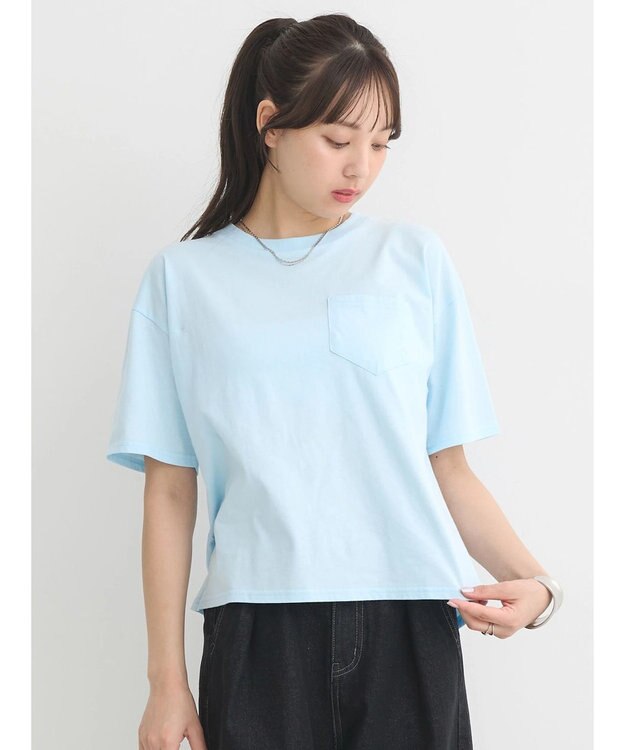 earth music&ecology ポケット刺繍Ｔシャツ Sax