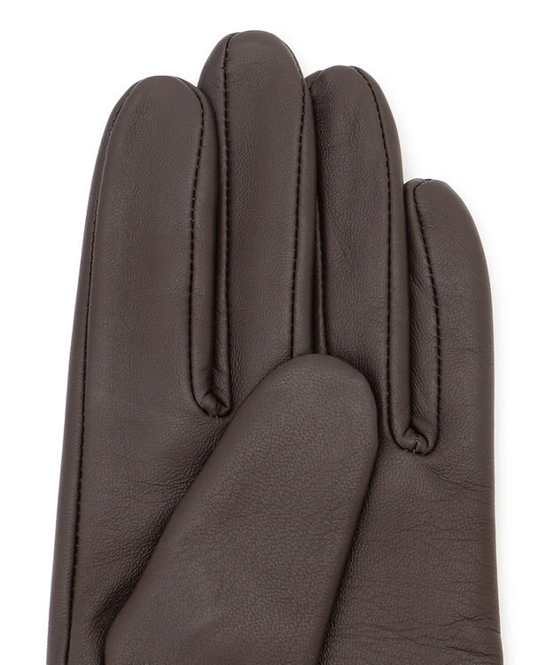 23区 【滝沢眞規子さん着用】レザー ロング グローブ ダークブラウン系