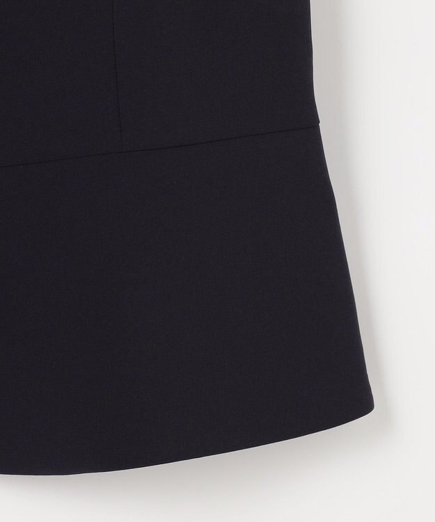 ANY SIS セレモニーダブルクロス クルーカラー ジャケット ネイビー