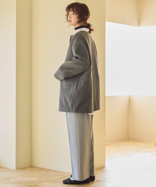 AMERICAN HOLIC リサイクル中空糸ノーカラーコート Gray Mixture